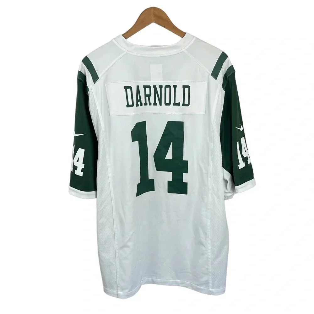 TS799 Mens NIKE NFL On Field New York Jets Football Darnold Jersey XL